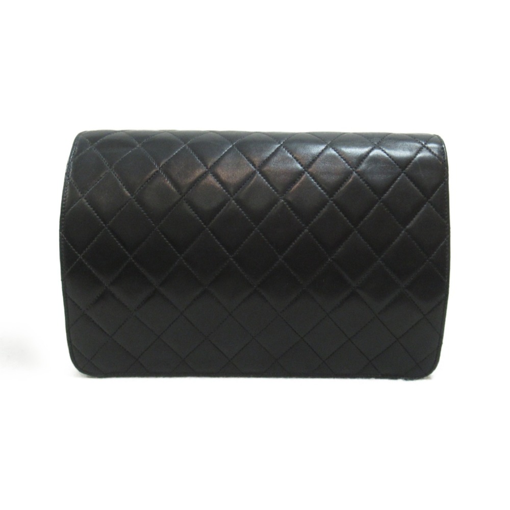Chanel Bag Lock Matelasse Push Black